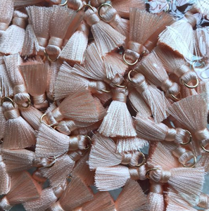 Sjzmm Miễn Phí Mẫu 2Cm <span class=keywords><strong>Mini</strong></span> Lụa Tua Rìa Đối với Trang Sức Making100 % Rayon Tua Cho Trang Sức Trang Trí - Product Image 5