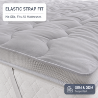 Protège-matelas pour adultes en microfibre avec contrôle de la température et ventilation par flux d'air