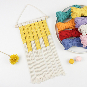 <span class=keywords><strong>Kit</strong></span> de <span class=keywords><strong>macramé</strong></span> DIY coloré tout-en-un <span class=keywords><strong>pour</strong></span> débutants, ornements muraux en <span class=keywords><strong>macramé</strong></span> avec instructions, tapisserie en <span class=keywords><strong>macramé</strong></span>, cadeau - Product Image 1