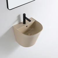 Lavabo mural en céramique pour salle de bain, sanitaire moderne pour salle de bain