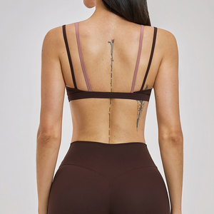 <span class=keywords><strong>Reggiseno</strong></span> Sportivo da Yoga Traspirante ad Asciugatura Rapida Leggero con Logo Personalizzato, <span class=keywords><strong>Schiena</strong></span> <span class=keywords><strong>Scoperta</strong></span> e Imbottitura Rimovibile per Donne - Product Image 6