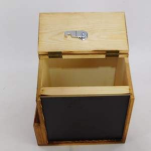 Urna de Madera Personalizada, Caja de Donaciones de Madera de <span class=keywords><strong>Pino</strong></span>, Buzón de Sugestiones, Venta al por Mayor - Product Image 5