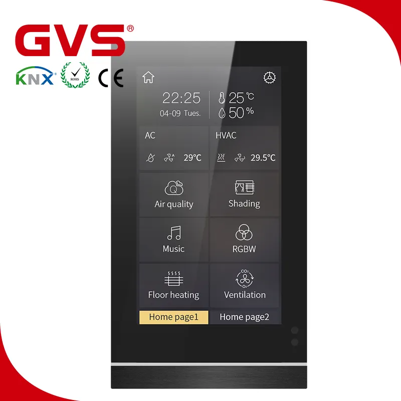 KNX/EIB 4 / 5 אינץ KNX מגע מסך פנל שליטה V40 V50 עבור חכם בית מלון בניין אוטומציה מערכת
