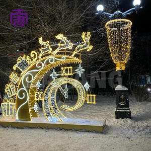 Arco de luz LED IP65 personalizado para bodas navideñas en interiores e iluminación de jardines exteriores - Product Image 5