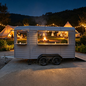 DOT Burger <b>Trailer</b> Fully Equipped Horse <b>Box</b> Truck Mobile Coffee OEM Street Food Cart - Product Image 4