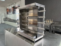 Grill automatique commercial d'usine, grande capacité, barbecue au gaz, rôtissoire électrique, machine à rôtir la viande, poulet, four