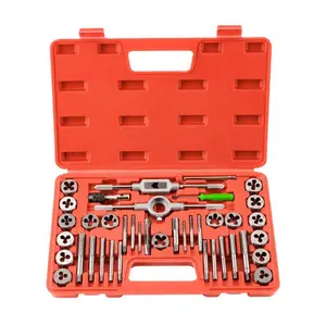 40PCS Tap and Die Set Metric Sizes | Essential Threading Tool Kit Thread Maker Hole Threader
