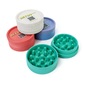 Wholesale Custom Logo Customized Factory Wholesale Biodegradable 55mm 2 <strong>Leyer</strong> Tobacco Grinder for Herb - Product Image 1