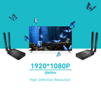 Extensor HDMI Inalámbrico de 5.8G, Transmisión Máxima de 200M, Compatible con 1080P 60Hz, Baja Latencia, Control Remoto IR Bidireccional para Estudio, Escenario y Transmisiones en Vivo
