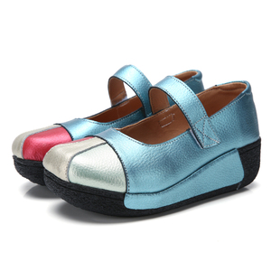 Nouvelle haute qualité bohème glisser chaussures compensées semelle épaisse femmes Mary Jane chaussure sans lacet hauteur augmenter décontracté dame Sneaker <span class=keywords><strong>pas</strong></span> <span class=keywords><strong>cher</strong></span> - Product Image 4