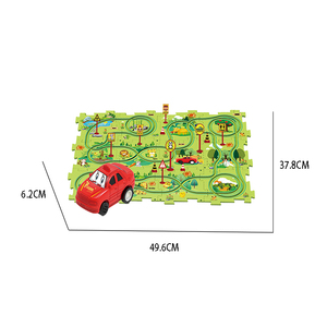 Jouet d'assemblage de voiture d'avion électrique, <span class=keywords><strong>Puzzle</strong></span> de dinosaure, jouet de voiture de Rail - Product Image 5