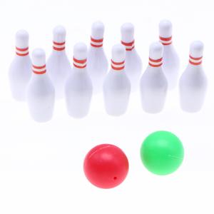 <span class=keywords><strong>Miniature</strong></span> de boule de <span class=keywords><strong>bowling</strong></span> réaliste en plastique solide pour maison de poupée, accessoire de scène sportive extérieure - Product Image 5