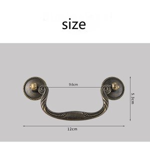 Süslü <span class=keywords><strong>Vintage</strong></span> Çekmece Kolu, Konsol ve Masa İçin Dekoratif Sarkıt Kulplu - Product Image 6
