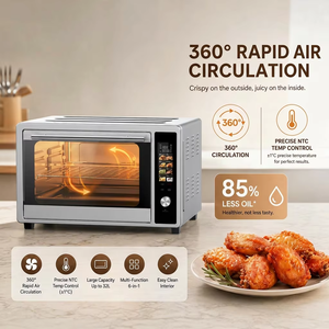 <span class=keywords><strong>Horno</strong></span> Tostador Eléctrico de Convección de 35L, Carcasa de Acero Inoxidable, Control Digital, Pantalla a Color, Uso Doméstico, para Hornear y Tostar - Product Image 4