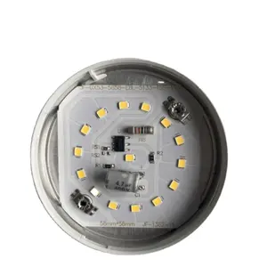 Lampu plafon tempel bulat 10W, lampu langit-langit AC220-240v daya tinggi Downlight GX53