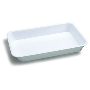 Kitchen Catering <b>Storage</b> Tray 350x250x40mm White PP Single Tier - Product Image 1