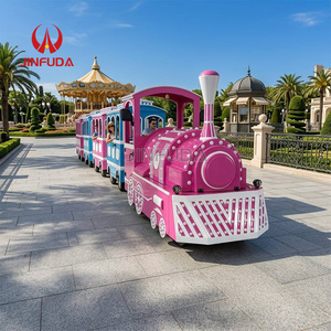 <span class=keywords><strong>Train</strong></span> électrique touristique sans rail avec remorque pour le divertissement en centre commercial extérieur et attraction touristique - Product Image 2