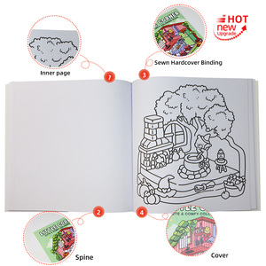 Nhà Máy Cá Nhân Trẻ Em Của Màu Cuốn Sách Mềm Thiết Kế Mới Tùy Chỉnh Mầm Non Doodles Nghệ Thuật Tùy Chỉnh Trẻ Em Màu Cuốn Sách In Ấn - Product Image 2