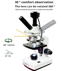 <span class=keywords><strong>Microscope</strong></span> Binoculaire Biologique et Médical WEIAI HD Écran LED Numérique 40-1600X, le Plus Vendu, pour Laboratoire et Étudiants - Product Image 4