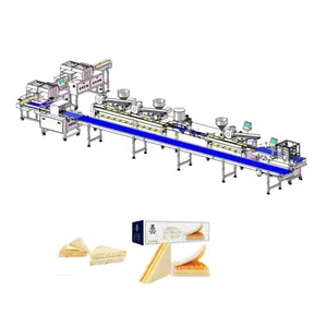 Industrial Food Factory Production Line Automatic Sandwich Cake Making Equipment Food Machine Manufacturer