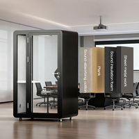 Cabinas de Oficina Insonorizadas con Estructura de Acero para Uso Comercial en Interiores y Exteriores, con Cubierta Removible y Diseño Moderno