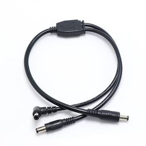 Kabel Harness Daya DC 1 ke 2, Kabel Splitter DC Sudut Kanan Lurus untuk LED Strip, CCTV, Kamera Keamanan, Catu Daya - Product Image 3