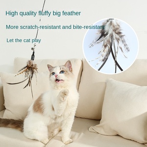 1.8M Hengel Interactieve Elektronische Kattenpaal Simulatie Vogel Roterende Angstaanjagende Stok Automatisch Kattenspeelgoed - Product Image 2