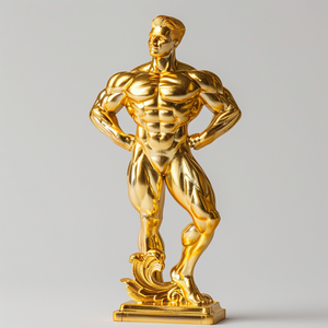 Trung Quốc mạ vàng thể hình Trophy bức tượng ifbb - Product Image 2