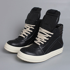 2026 Qualité supérieure Chaussures montantes pour hommes et baskets montantes pour femmes, noires à lacets, en cuir de luxe de créateur <span class=keywords><strong>Owens</strong></span>, à semelle épaisse, style <span class=keywords><strong>bottes</strong></span> Ricks décontractées et plates - Product Image 4