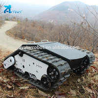 Châssis de robot électrique tout-terrain à chenilles, mini robot à chenilles, plateforme robotique AVT-10T