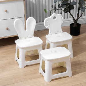 Produit pour bébés Vente à chaud Oreilles de lapin pliantes Animal en plastique cartoon Lapin Camping Chaise pour enfants - Product Image 2
