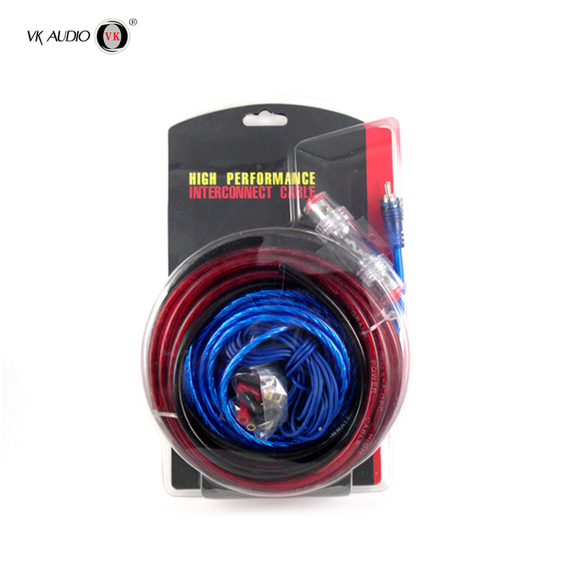 New Wholesale VK Car Amplifier Wiring Kits 8GA 3200W Car Subwoofer Cable Set