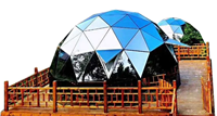 Dernier pavillon à bulles en polycarbonate imperméable au vent élevé en aluminium pour l'extérieur tente multi-personnes étoilée Sart pour le jardin et le camping
