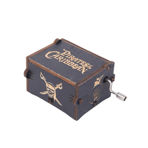 Boîte à <span class=keywords><strong>musique</strong></span> en bois avec logo personnalisé avec manivelle pour la décoration intérieure et de jardin Cadeaux de vacances avec <span class=keywords><strong>musique</strong></span> «<span class=keywords><strong>Joyeux</strong></span> <span class=keywords><strong>anniversaire</strong></span>» - Product Image 2