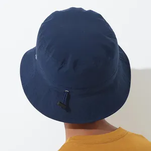 Topi Bucket pria kustom topi nelayan Presonalizable Log Desig dewasa sederhana bersirkulasi