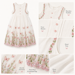 Vestido <span class=keywords><strong>de</strong></span> Princesa con Tutú Floral <span class=keywords><strong>para</strong></span> <span class=keywords><strong>Niñas</strong></span>, Elegante Vestido <span class=keywords><strong>de</strong></span> Fiesta <span class=keywords><strong>de</strong></span> Verano, Vestido <span class=keywords><strong>de</strong></span> Dama <span class=keywords><strong>de</strong></span> Honor con Flores, MZJ2026 - Product Image 3