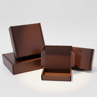 Boîte cadeau en carton ondulé E écologique et réutilisable, impression multicolore, forme personnalisable, papier kraft recyclé