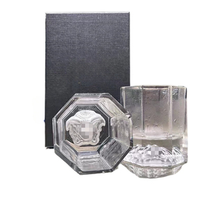 Ensemble de verres à vin et à whisky de luxe écologiques en cristal européen Medusa, 2 pièces, idéal pour les fêtes - Product Image 1