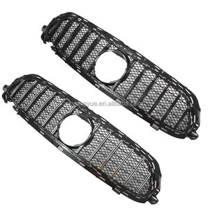 W213 E63 Facelift <span class=keywords><strong>AMG</strong></span> GT Grill Sliver Black <span class=keywords><strong>GTR</strong></span> Grille avant pour Mercedes Benz Classe E W213 Version inférieure 2021 2022 2023 2024 - Product Image 1