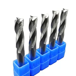 Feisite - Brocas de roteador CNC para metal, fresa de carbeto de tungstênio sólida, fresa com 3 flautas para trabalhar madeira