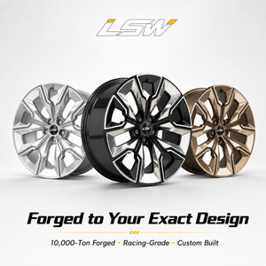 LS8040 20x9.0 5x114.3 Black Machined Alloy Rims Split Spoke 5-Lug <b>Wheels</b> Ready to <b>Ship</b> Factory Price - Product Image 5