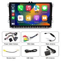 Écran radio universel Android Auto Carplay Wifi BT IPS 9 pouces pour Volkswagen VW Passat B6 B7 CC Tiguan Touran GOLF POLO Skoda Seat