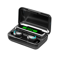 Kablosuz Bluetooth kulaklık F9 5c TWS kulaklık 9D Stereo müzik kulaklık 5.0 dokunmatik kulakiçi oyun şarj kutusu ile