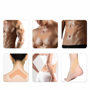 Plester kinesiologi elastik berbentuk V, pita atletik elastis mendukung otot lutut bahu perban kebugaran untuk pria wanita - Product Image 5