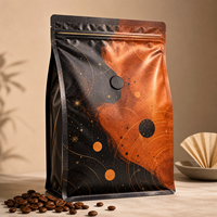 500g Cafe Toptan Kahve Paketleri, Kavurma ve Perakende Satışları için PET AL PE Laminatlı