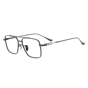 Cổ điển thí điểm Đôi Chùm đen vàng súng màu quang học theo toa lão thị đa tập trung thương hiệu sang trọng thời trang đồng bằng kính - Product Image 2