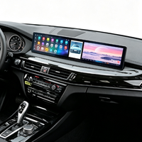 Autoradio double écran 12,3 pouces avec navigation GPS et système CarPlay Android Auto KIT pour BMW Série 7 système CIC 2010-2017