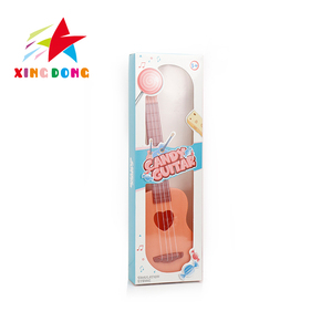 Instrumento musical de educación temprana 4 cuerdas <span class=keywords><strong>ukelele</strong></span> 45 cm Mini juego de juguete en forma de calabaza con 3 colores caramelo - Product Image 5