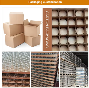 ขวดแก้วเปล่าคุณภาพสูง 200 มล. สำหรับเก็บของ ใส ใช้ใส่น้ำผึ้ง ฝาปิดโลหะ สามารถสกรีนโลโก้ได้ เหมาะเป็นของขวัญคริสต์มาส ใช้ในบ้านและครัว - Product Image 5