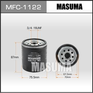 Filtre à huile moteur japonais MASUMA MFC-1122 480-1012010 Filtres à huile à <span class=keywords><strong>air</strong></span> automatique pour LEXUS pour <span class=keywords><strong>SUZUKI</strong></span> - Product Image 2